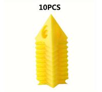 TEMU 10 soportes de bandeja de pintura de plástico, soporte triangular para pintura, bloques de soporte de pintura portátiles para pintar, dibujar y rejilla de secado