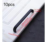 TEMU 10 Tiradores Modernos Clásicos Minimalistas de Aluminio Espacial para Muebles, Armarios, Gabinetes y Cajones Extendidos