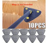 TEMU 10 unidades de paños de felpa microfibra grandes, triangulares, lavables y duraderos, compatibles para una limpieza de pisos y vidrio, sin necesidad de electricidad