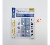 TEMU 10/ unidades de pilas alcalinas tipo botón de 1.55V LR621/LR41/LR626/LR43/LR44, ideales para juguetes, controles remotos, cámaras, baterías para RV, etc.
