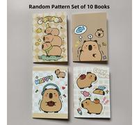 TEMU 10 Unidades Mini Cuaderno Temático de Capibara - A7 con 320 Páginas, Diseños Adorables de Capibara, Divisores y Pestañas, Ideal para Viajes, Oficina, Diario - Diario de Escritura Portátil