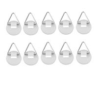 TEMU 10 unidades/paquete Soporte de de montaje en pared, Soporte de vertical invisible, Soporte de de pared de plástico, Gancho adhesivo para cuadros, Gancho para colgar placas decorativas y de pared