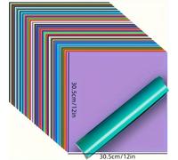 TEMU 10 Vinilo Permanente, Vinilo Autoadhesivo Permanente para Decoración del Hogar, Letreros, Banderas, Gráficos para Ventanas, Cortador, Colores Aleatorios