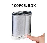 TEMU 100/200/300 cartuchos de repuesto para dispensador automático de hilo dental Pop Up | Un , sin , palillos de hilo dental de cara, estuche de polietileno reutilizable, paquete de total