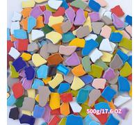 TEMU 100/200/500g Azulejos de Mosaico Irregulares , Material de Mosaico a para Decoración del Hogar, Renovación y de