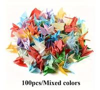 TEMU 100/200 piezas de de Origami Coloridas Hechas a , de Origami Hechas a , Estrellas de la Creativas de Color Sólido DIY, Regalo de para Novio/Novia, Día de San Valentín 520