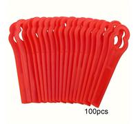 TEMU 100-300pcs Cepillo de Plástico para Corte de Césped, Piezas de Repuesto para Cuchilla de Recortadora de Jardín, Accesorios para Herramientas Eléctricas de Jardín