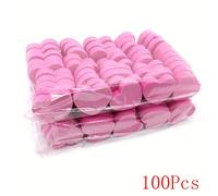 TEMU 100 de uñas de cara con forma de , esponjas para pulir uñas, lavables para el cuidado y modelado/almacenamiento de uñas
