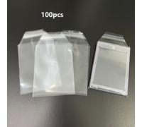 TEMU 100 Fundas Transparentes para Tarjetas Graded, y Reutilizables para Estuches de Tarjetas PSA, Láminas para Tarjetas Graded PSA