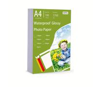 TEMU 100 Hojas A4 8..6 120Gsm Papel Fotográfico Especializado para Impresora de Tinta, , Resistente al Aceite, Anti-Rayones, Foto de un , Cartón