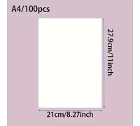 TEMU 100 Hojas de Papel para Impresora de Inyección de Tinta A4, Reciclable, Resistencia al Plegado, Versátil para Oficina, , y Manualidades - Ideal para Impresión, Dibujo y Proyectos de Bricolaje