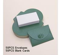TEMU 100 piezas, 50 sobres pequeños con 50 tarjetas en , sobres mini duros de perlas, tarjetas de en hechas a , adecuadas para , , fiestas, San Valentín, invitaciones de Navidad