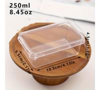 TEMU 100 piezas, 50 tapas + 50 cajas, de transparente de , contenedor de capas, de empaque de , de empaque de mousse, de postres de hornear de un solo uso, adecuado para , , festivales, fiestas