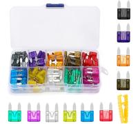 TEMU 100 Piezas con de Fusibles para Coche y Camión 2A, 3A, 5A, 7.5A, 10A, 15A, 20A, 25A, 30A, 35A AMP