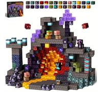 TEMU 100 Piezas de Bloques de Construcción Magnéticos - Mundo de con Juguetes de Construcción Magnética, Regalo Sensorial STEM para de Niños y Niñas