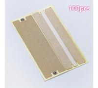 TEMU 100 Piezas de Cinta Adhesiva Compatible para Cajas, Empaque y - Adhesivo, Papel con Tira de Goma, Ideal para Cajas de Cartón, , Sobres y Uso de Oficina (Paquete de 100 Hojas)