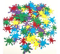 TEMU 100 Piezas de de Pintura Colorido - Suministros para Manualidades, Fiestas, y Actividades Creativas | Diseño Divertido | Decoracións para Halloween y Navidad, de Papel para Proyectos Artísticos