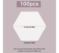 TEMU 100 plantillas hexagonales para patchwork de papel - Plantillas hexagonales de 1 para acolchado, costura de patchwork, manualidades, proyectos de bricolaje - Guías precisas para hexágonos