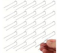 TEMU 100 Unidades de Alfileres Florales de Metal Plateado Fuerte para Espuma, Plantas Trepañadoras, Coronas de Paja y Proyectos de Manualidades