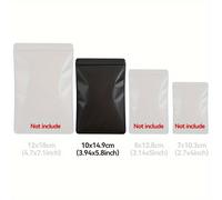 TEMU 100 unidades de cremallera de bloqueo Bolsa auto- para aluminio Zip Foil Bag Almacenamiento Bolsas Mylar Sellables por Bolsas recerrables