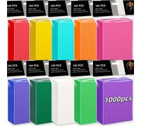 TEMU 1000/1200 piezas de juegos de tarjetas coloridas | Adecuado para tarjetas de estrellas, tarjetas de fútbol y tarjetas de juegos, de polipropileno