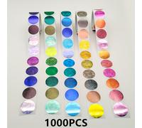 TEMU 1000 pegatinas holográficas multicolores de 1 con puntos pequeños para recompensas, tablas de comportamiento, y material escolar para profesores de aulas