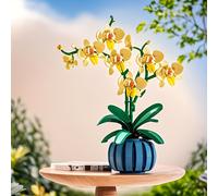 TEMU 1000+ Piezas de Bloques de Construcción de Orquídeas, Construye un Paisaje Floral Impresionante, tu Mundo con una Decoración de Orquídeas Impresionante.