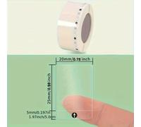 TEMU 1000 piezas de pegatinas fáciles de "" - Translúcidas, acabado , etiquetas de de plástico rectangulares para embalaje y etiquetado, uso único