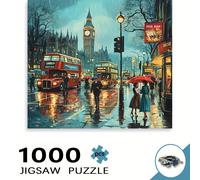 TEMU 1000 Piezas Mini Rompecabezas para Adultos - Resistente a Rayones con Diseño de Pequeña Lluvia y , Piezas Cuadradas, Mental para , Regalo de Decoración DIY para el Hogar (1000 Piezas)