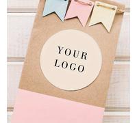 TEMU 1000 unidades de etiquetas personalizadas de 1.5/55 pulgadas con logo, texto e imágenes para empaque, , regalos, oficina