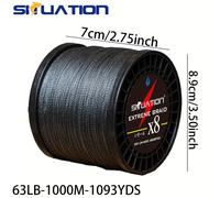 TEMU 1000M SIIUATION PE Trenzado de Pesca, 8 Hebras 13LB-110LB, Ideal para Mar, Hielo, Río, Pesca de Roca, Equipo de Pascua y Día de la