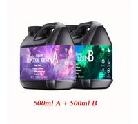 TEMU 1000ml/500ml/300ml Juego de Resina Epoxi :1 Transparente de , Resistente al Amarillamiento, Antiarañazos, Duradera y de para Manualidades, Fundición DIY, Joyería y Madera