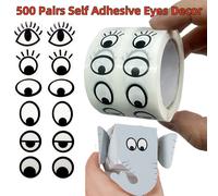 TEMU 1000pcs/1 Rollo, Etiquetas Adhesivas de Ojos para Manualidades DIY, Proyectos Artísticos en el Aula, Suministros Estudiantiles, Scrapbooking, Decoración del Hogar - Materiales y Artesanía para ,