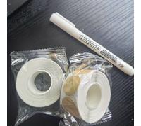 TEMU 1000pcs/2Rollos de Pegatinas de Papel con Set de Marcadores Blancos para Empaquetado y Etiquetas Adhesivas Redondas para Joyería, Artesanías y Envases