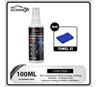 TEMU 100ml Nano, Recubrimiento Impermeable para Tejidos Exteriores con Acabado Resistente a , Botella de Plástico de 100ml, Ideal para Chaquetas, Botas de Nieve y Calzado Deportivo, Artículos de Cuero