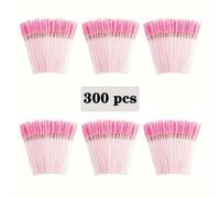 TEMU 100pcs/300pcs Cepillo de Máscara Desechable, Cepillo de Pestañas de Cristal, Cepillo Spoolie Adecuado para Extensión de Pestañas y Máscara de Cejas, Aplicador de Brocha de Maquillaje