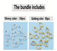 TEMU 100pcs/50pcs Cuerda de Perlas de Agujero , Espaciador de Anillos, Perlas Sueltas de , de Ojos, Perforación, Perlas Esparcidas, Perlas Decorativas, Cuerda Hueca Trenzada de Cara