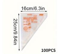 TEMU 100pcs Bolsas de Repostería Desechables Misszhi - Perfectas para Postres, Ideales para Hoteles y Uso Comercial