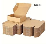 TEMU /100pcs Cajas de Regalo de Papel Duradero - Sobres Cuadrados para Artículos Pequeños, Empaques de Artesanías y Joyería, Cartón con Diseño de Avión, 5.12in x 3.15in x 0.95in