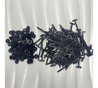 TEMU 100pcs de Nylon Autoblocantes con Cierres de Plástico - Sujetadores Resistentes al UV para Reparación de Autos, Hogar y Uso Exterior - Herramientas Multiusos Organizadoras