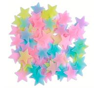 TEMU 100pcs de pegatinas de estrellas fluorescentes que en - tu dormitorio en un cielo nocturno centelleante