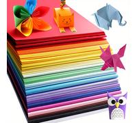 TEMU 100pcs Papel de Color A4 - 8.3" x 11.7" Papel de Impresión y Manualidades Multiusos en 10 Colores Vibrantes, para Proyectos DIY, Origami y Uso de Oficina, Papel de Origami