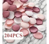 TEMU 101/204 piezas de de rosas artificiales color melocotón rosa para decoraciones de Navidad, Acción de Gracias, Halloween, y fiestas de . Compromisos, alfombras de , decoraciones de mesa