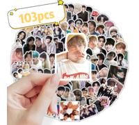 TEMU 103 pegatinas con temática de BT, con fotos de miembros de y diseños de grupos-colores , autoadhesivas, pegatinas expresivas, perfectas para decorar , un artículo ideal para el de fans.