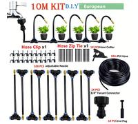 TEMU 10M Kit de automático con boquilla universal y boquilla de cobre de 7,87 pulgadas para jardines de y . Rega tus plantas con facilidad y eficiencia.