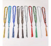 TEMU 10pcs 10 Cuentas Rosario Musulmán de Medio Portátil Borla Cuentas de Islámica Rosario de Oración