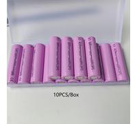 TEMU 10pcs Batería de Litio 2600Mah 18650 Batería de Cabeza Batería Cilíndrica Batería Recargable, Descarga de Larga Duración