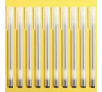 TEMU 10pcs Bolígrafo de Gel Mate Negro 0.5 Bolígrafo de Aguja Firma Para Para o Uso de Oficina