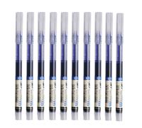 TEMU 10pcs/Bolígrafo de Secado Rápido Bolígrafo de Gel de Firma de Prueba 0.5mm Azul Bolígrafo de para de y Oficina Papelería Bolígrafo Rollerball