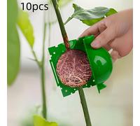TEMU 10pcs Cajas de Propagación de Plantas de Presión Verdes - Bolas de de Plástico Duradero para Mejorar y , Ideales para Árboles y , Herramientas de para Árboles Frutales